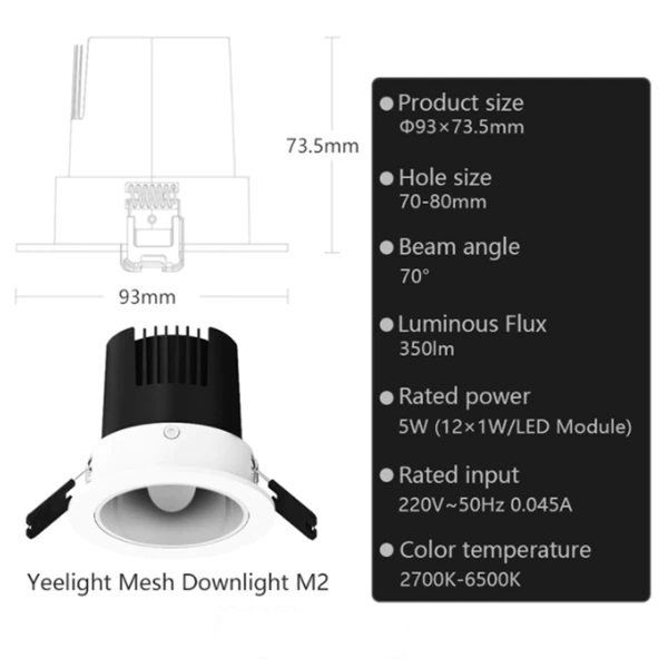 Đèn thông minh Yeelight LED Dowlight M2 / M2 Pro / M2 Spotlight